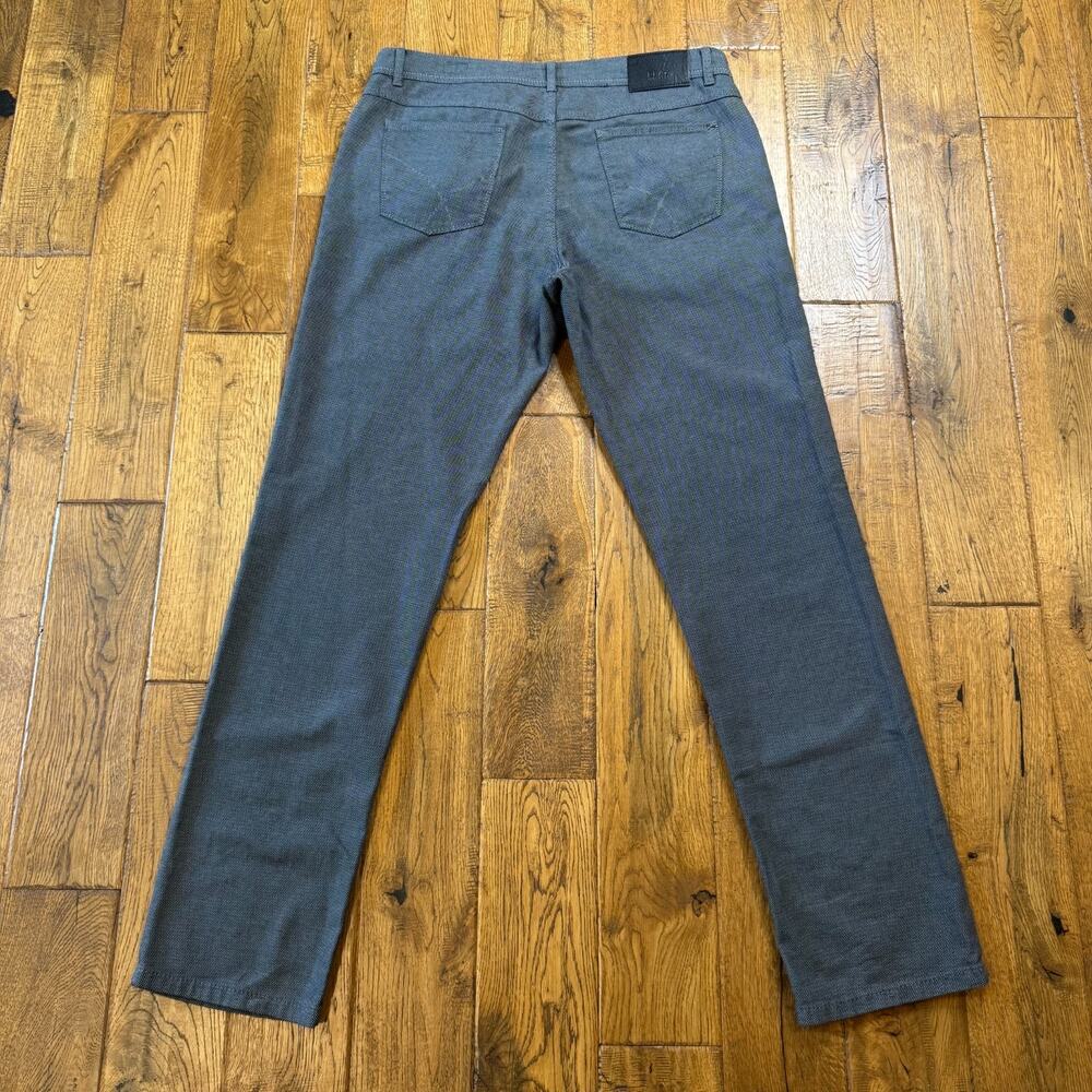 Brax Cooper Fancy Mens Grey Textured Regular Fit Pants 36x34 Straight Leg - Picture 7 of 9